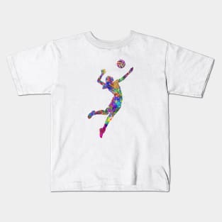 Volleyball player girl Kids T-Shirt